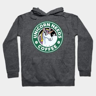 Unicorn Needs Coffee Hoodie